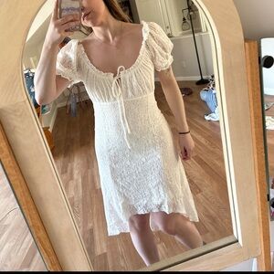 White lace dress